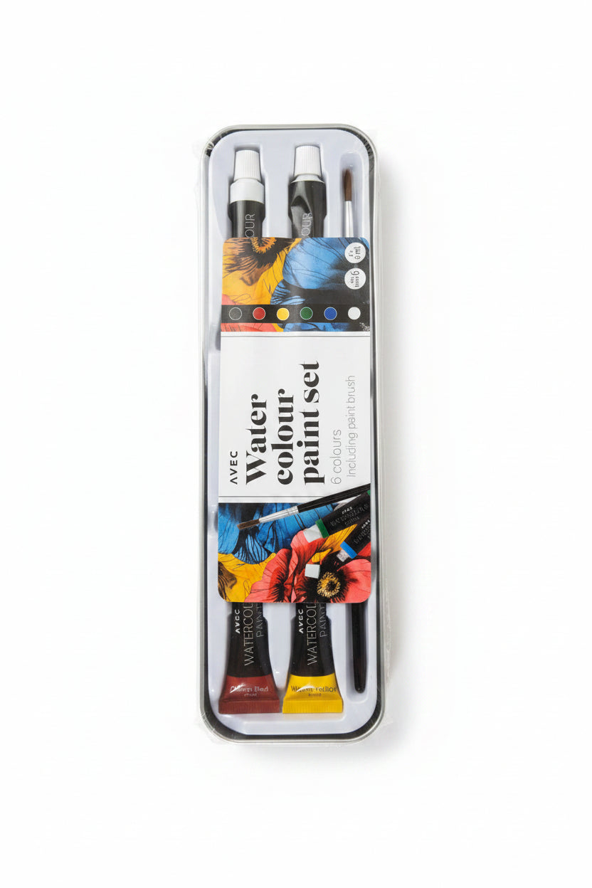 Set aquarelle 6 couleurs avec pinceau