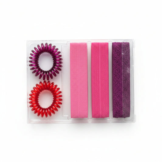 Set aus 2 Scrunchies und 3 Haarbändern