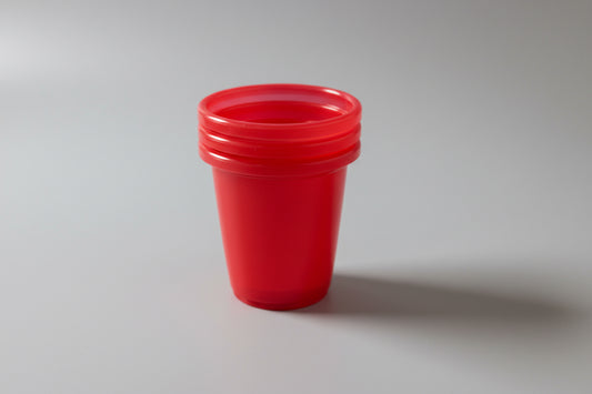 Plastikbecher x3